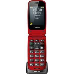 Telme X200 telefon pro seniory - véčko nabíjecí stanice červená