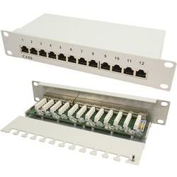 Síťový patch panel LogiLink NP0041, 12 portů, CAT 6, 1 U