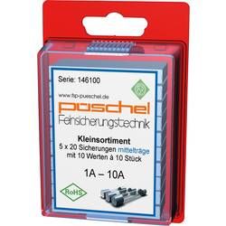 Trubičková pojistka Püschel SORTI02MB, SORTI02MB, (Ø x d) 5 mm x 20 mm středně pomalá -mT-, 100 ks