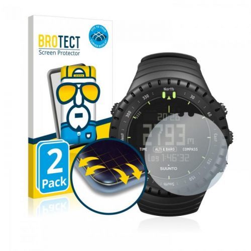 2x BROTECT Flex Full-Cover Protector Suunto Core All Black