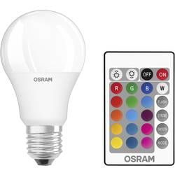 LED žárovka OSRAM 4058075045675 230 V, E27, 9 W = 60 W, RGBW, A+ (A++ - E), vč. dálkového ovládání, měnící barvu, stmívatelná, 1 ks