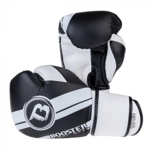 Boxerské rukavice Booster - černá/bílá 10