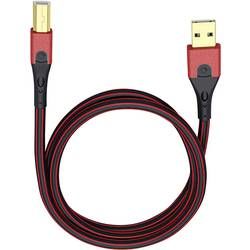 USB 2.0 kabel Oehlbach USB Evolution B 9420, 0.5 m, červená/černá