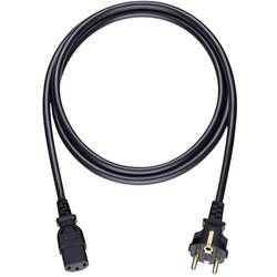Napájecí kabel Oehlbach 17042, [1x zástrčka s ochranným kontaktem - 1x IEC C13 zásuvka 10 A], 5 m, černá