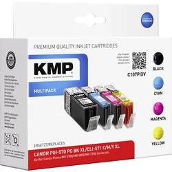 Ink sada náplní do tiskárny KMP C107PIXV 1567,0050, kompatibilní, černá, azurová, purppurová, žlutá