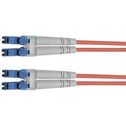 Optické vlákno kabel Telegärtner L00873A0009 [1x zástrčka LC - 1x zástrčka LC], 5 m, fialová
