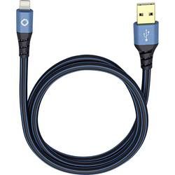 IPad/iPhone/iPod datový kabel/nabíjecí kabel Oehlbach 9324, 3 m, modročerná