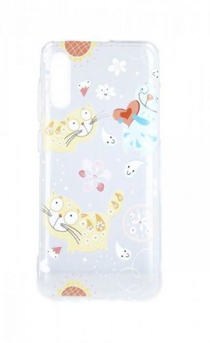 Kryt TopQ Samsung A70 silikon Happy Cats 42579
