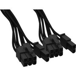 PC, napájecí kabel BeQuiet BC071, [2x ATX zástrčka 8pólová (6+2) - 1x ], 600 m, černá