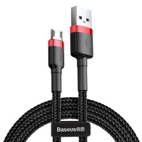 Baseus Cafule Datový Kabel Microusb, 2 M, Červeno-Černá Camklf-c91