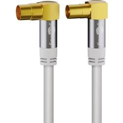 Anténni kabel Goobay 70450, čtyřžilový stíněný, 10.00 m, bílá