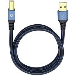 USB 2.0 kabel Oehlbach USB Plus B 9341, 1 m, modrá