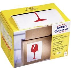 Etikety - sada 4+1 (role) Avery-Zweckform 7251, 74 x 100 mmpapír červená, 200 ks