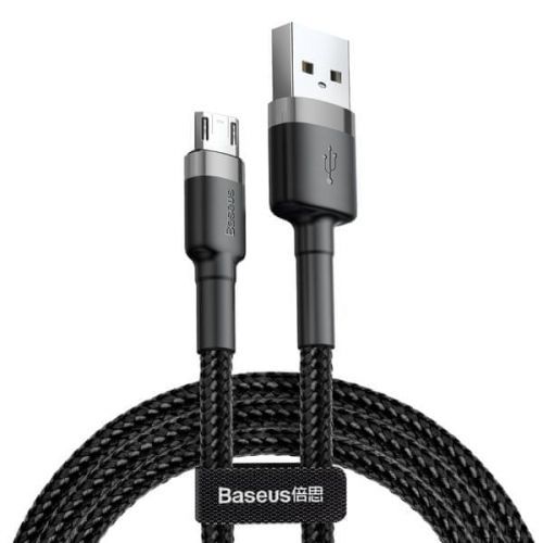 Baseus Cafule Datový Kabel Micro Usb, 1m, Šedo-Černá Camklf-bg1