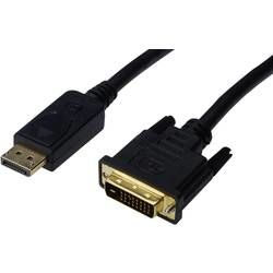 DisplayPort / DVI kabel Digitus [1x zástrčka DisplayPort - 1x DVI zástrčka 24+1pólová] černá 3 m
