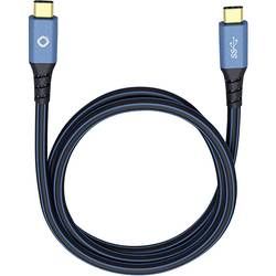 USB 3.1 kabel Oehlbach USB Plus CC 9351, 1 m, modrá