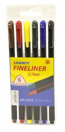 MFP Popisovač FL trojhranný 0,7 mm - sada 6 ks