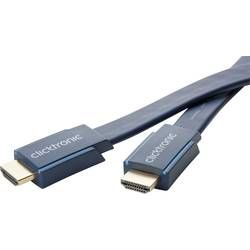 HDMI kabel clicktronic [1x HDMI zástrčka - 1x HDMI zástrčka] modrá 2 m
