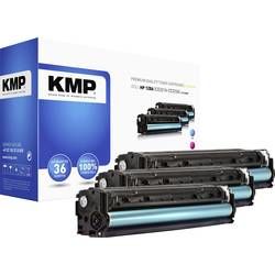 KMP sada tonerů náhradní HP 128A, CE321A, CE322A, CE323A kompatibilní azurová, purppurová, žlutá 1300 Seiten H-T144 CMY