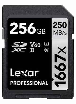 Lexar SDXC 256GB 1667x Professional Class 10 UHS-II U3 (V60) LSD256CB1667