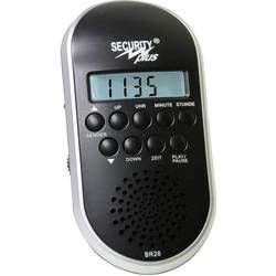 Rádio na řídítka kola Security Plus BR28 MP3/USB, černá/stříbrná