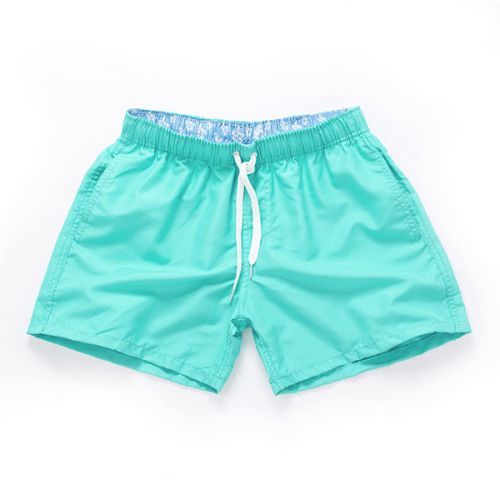 PLAVKY 3+1 ZDARMA Víceúčelové pánské šortkové plavky v 17 barvách! Barva: Cyan/Zelenomodrá, Velikost: XL, Velikost dle značky: (91-96cm)