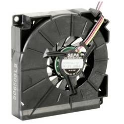Radiální ventilátor SEPA HYB60A12 HYB60A12-BLI, 12 V/DC, 34 dB, (d x š x v) 59.5 x 12.5 x 59.5 mm