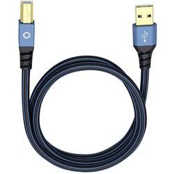 USB 2.0 kabel Oehlbach USB Plus B 9345, 7.5 m, modrá