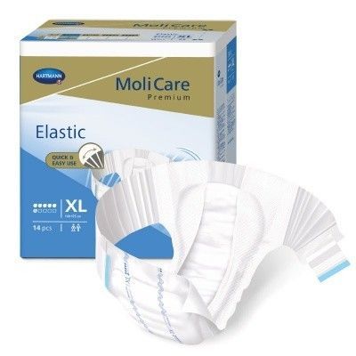 KALHOTKY ABSORPČNÍ MOLICARE PREMIUM ELASTIC EXTRA-LARGE BOKY 140-175CM,2762ML,14KS