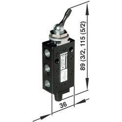 Elektromagnetický ventil Norgren X3044302, 5/2-cestné, G 1/8