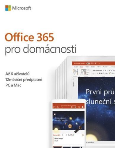 Microsoft Office 365 Pro Domácnosti (6gq-00092) - Elektronická Licence