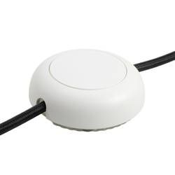 LED stmívač na šňůru se spínačem interBär 8124-008.01, 230 V/AC, Spínací výkon (max.) 150 W, bílá, 1x vyp/zap, 1 ks