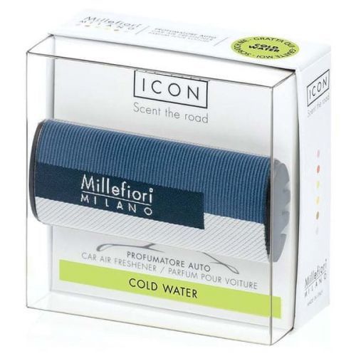 Millefiori Milano Icon Vůně Do Auta Cold Water, Textilní Potah Geometric 47 G