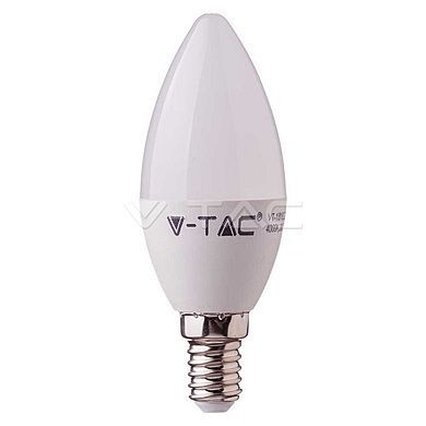 V-TAC LED žárovka - SAMSUNG Chip 5.5W E14 svíčka 3000K, VT-226