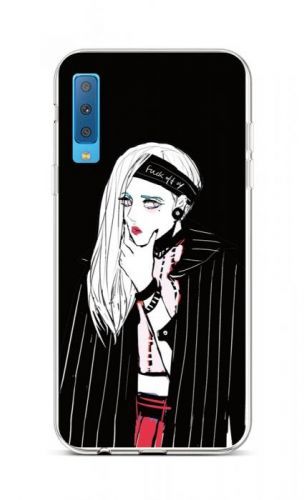 Kryt TopQ Samsung A7 silikon Dark Girl 42688