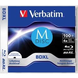 M-DISC Blu-ray 100 GB Verbatim Slimcase, 43833, s potiskem, 1 ks