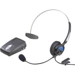 Telefonní headset konektor RJ10 na kabel, mono Basetech KJ-97 na uši černá