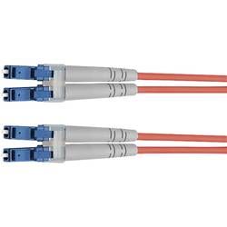 Optické vlákno kabel Telegärtner L00871A0008 [1x zástrčka LC - 1x zástrčka LC], 2 m, fialová