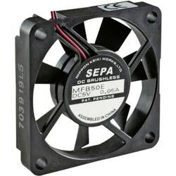 Axiální ventilátor SEPA MFB50E12A MFB50E12A-BLI, 12 V/DC, 30 dB, (d x š x v) 50 x 10.2 x 50 mm