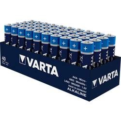 Mikrotužková baterie AAA alkalicko-manganová Varta Longlife Power LR03, 1220 mAh, 1.5 V, 40 ks