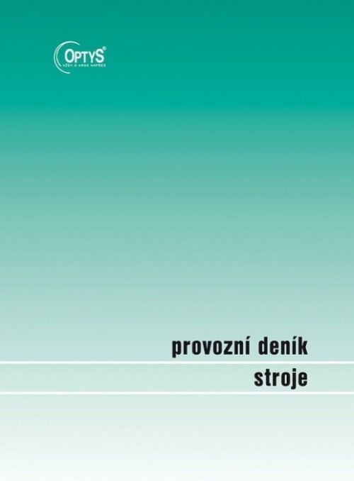 Optys Provozní deník stroje OP 1234