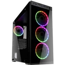 PC skříň midi tower Kolink HORIZON, černá, RGB