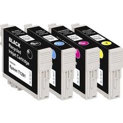 Basetech Ink náhradní Epson T1291, T1292, T1293, T1294 kompatibilní černá, azurová, purppurová, žlutá BTE125 1617,4050-126