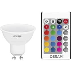 LED žárovka OSRAM 4058075045750 230 V, GU10, 4.5 W = 25 W, RGBW, A (A++ - E), reflektor, vč. dálkového ovládání, měnící barvu, stmívatelná, 1 ks