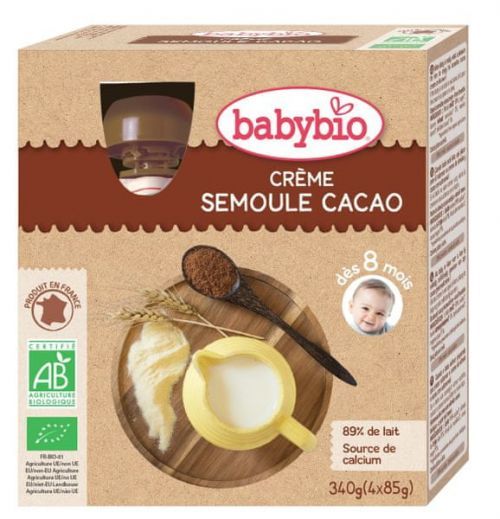 Babybio Krém Kakao Krupička 4X85 G