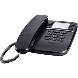 Šňůrový telefon, analogový Gigaset DA510 bez displeje černá
