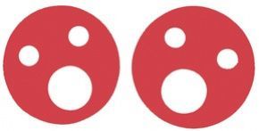 Nadlehčovací kroužky 160x27mm Červená