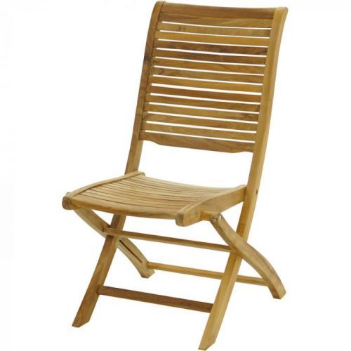 Teaková skládací židle ergonomicky tvarovaná York