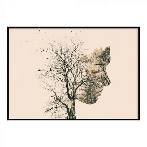 Plakát DecoKing Girl Silhouette Tree, 100 x 70 cm