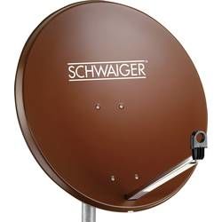 Satelit 80 cm Schwaiger SPI996.2 Reflektivní materiál: ocel cihlově červená
